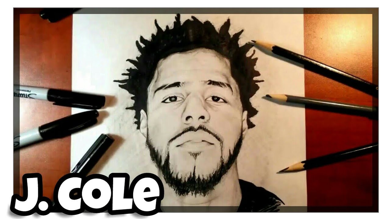 1280x720 How To Draw J. Cole Time Lapse Drawing - J Cole Sketch
