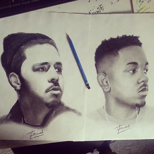 500x500 Image In Collection By Miquel Smith - J Cole Sketch