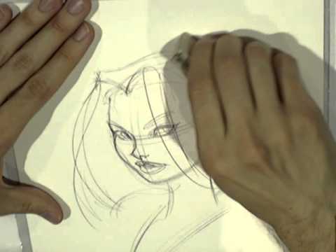 480x360 J Scott Campbell Sketching Abbey Chase - J Scott Campbell Sketches