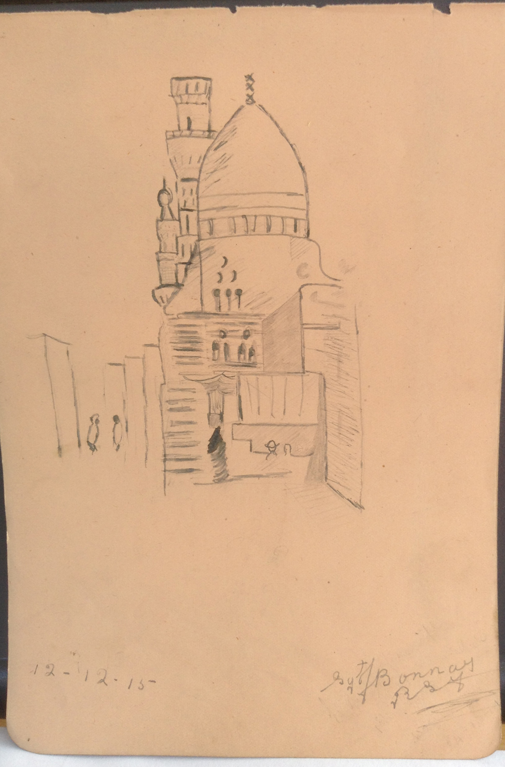 1644x2496 Sketch By Sjt. J Bonnar, Royal Scots Fusilers - J Sketch