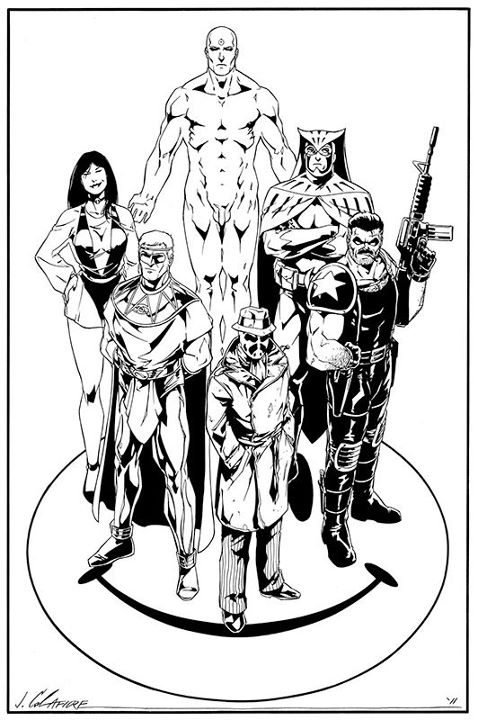 478x720 Watchmen Sketch, By J. Calafiore Heretical Jargon - J Sketch