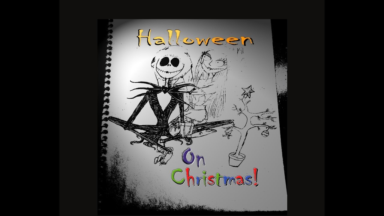 1280x720 Jack And Sally Christmas Speed Sketch H4 - Jack And Sally Sketch