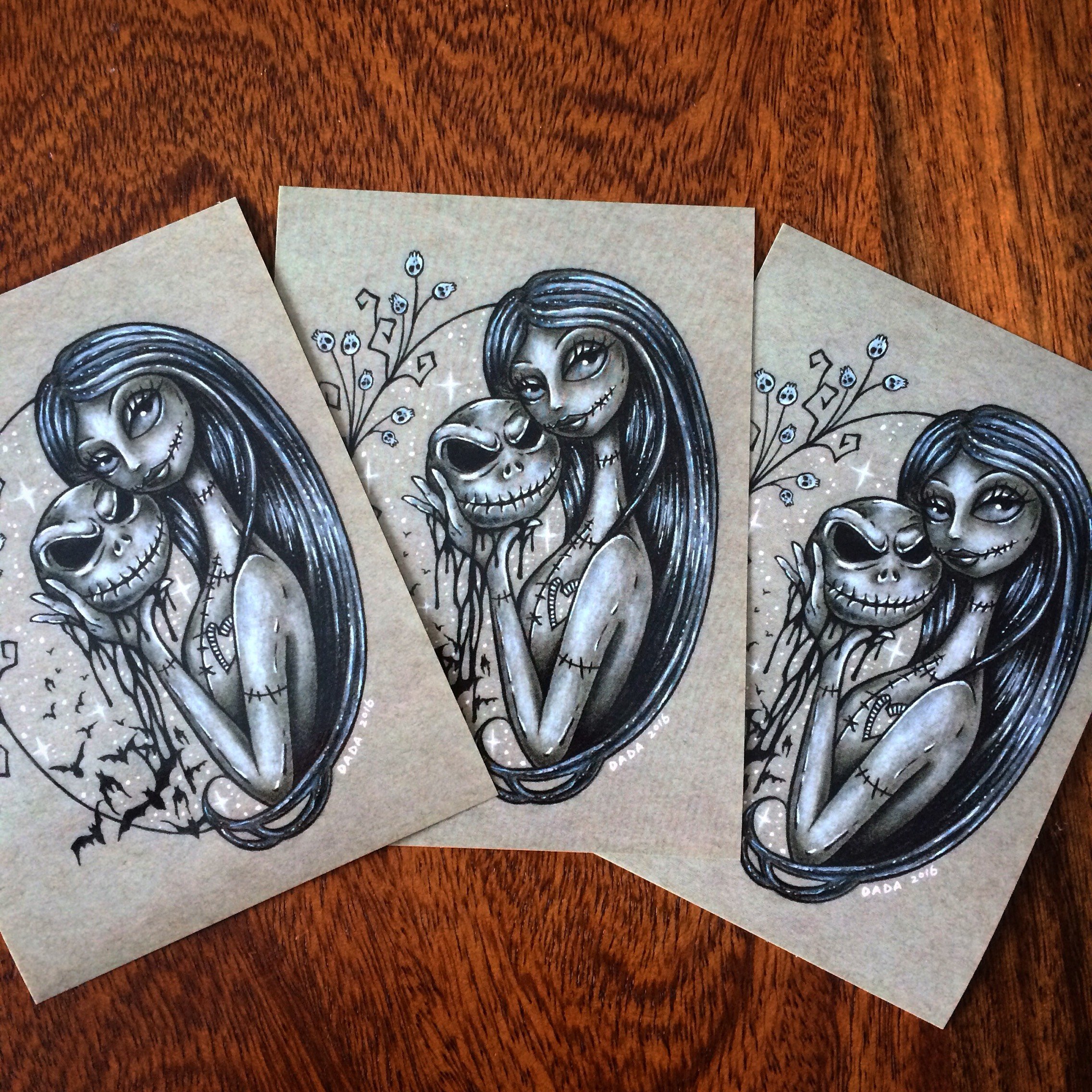 2272x2272 Art By Dada - Jack And Sally Sketch