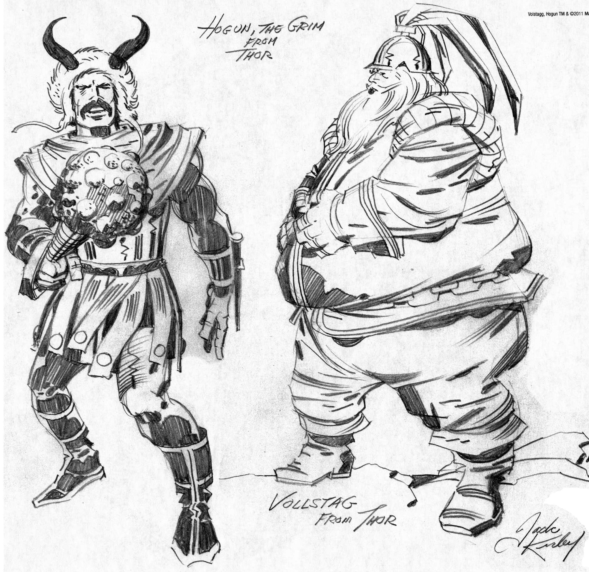 1965x1910 Hogun Amp Vollstag Sketches From The Jack Kirby Collector, - Jack Kirby Sketches