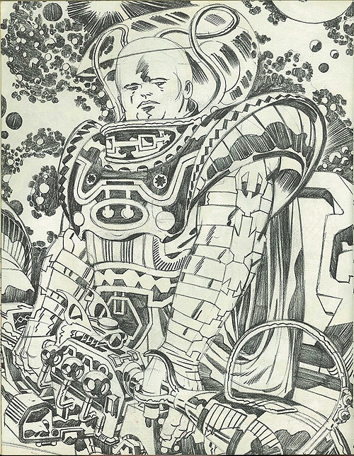 500x645 Jack Kirby Rare Sketches And Illustrations Webringjustice - Jack Kirby Sketches