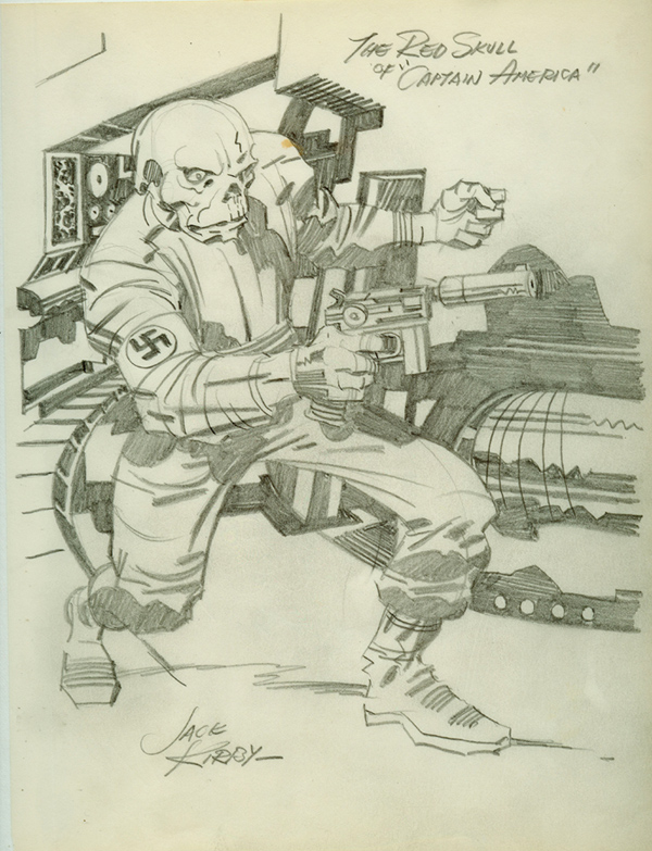 600x783 Kirby Red Skull S The Comics Journal - Jack Kirby Sketches