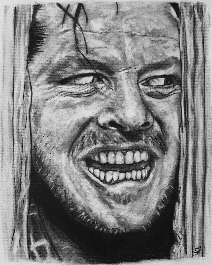 719x900 Jack Nicholson As Jack Torrance Drawing By Harrison Larsen - Jack Nicholson Sketch