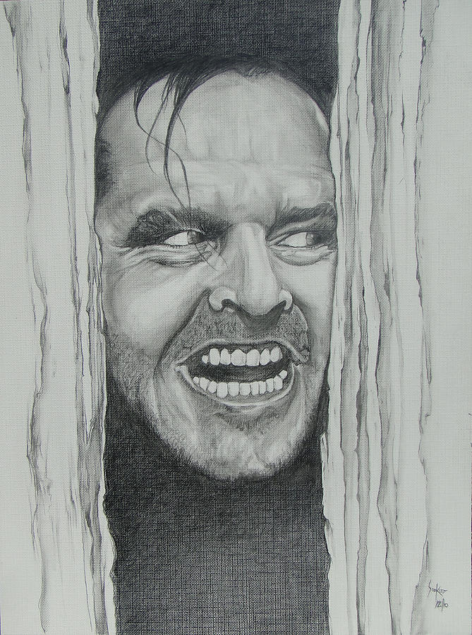 669x900 Jack Nicholson Drawing By Stephen Sookoo - Jack Nicholson Sketch