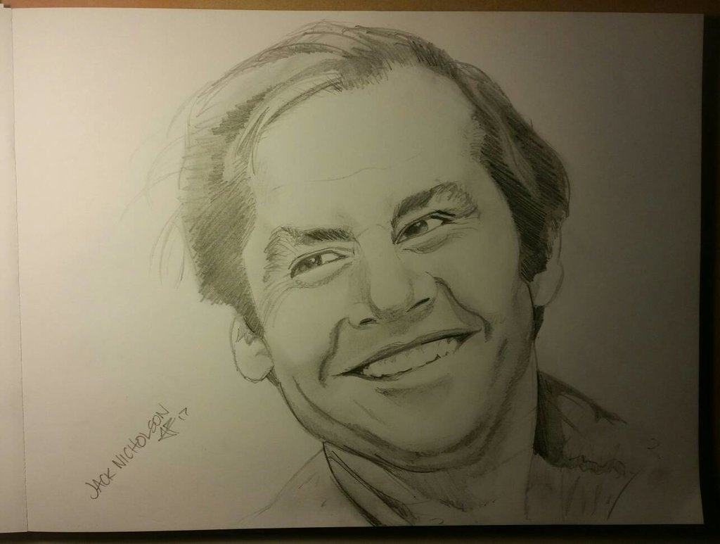 1024x773 Jack Nicholson Sketch By Jpryno - Jack Nicholson Sketch