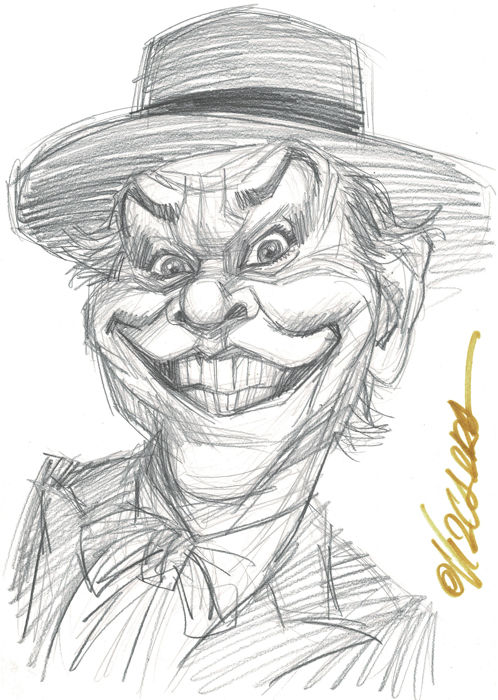 498x700 The Joker - Jack Nicholson Sketch