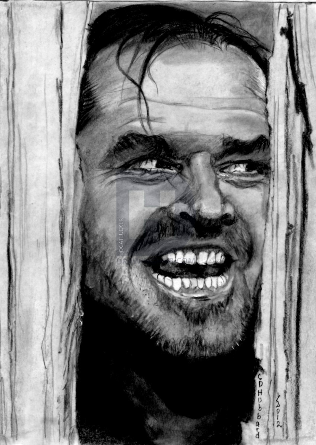1066x1500 How To Draw Jack Nicholson, The Shining, Step By Step, Drawing - Jack Nicholson Sketch