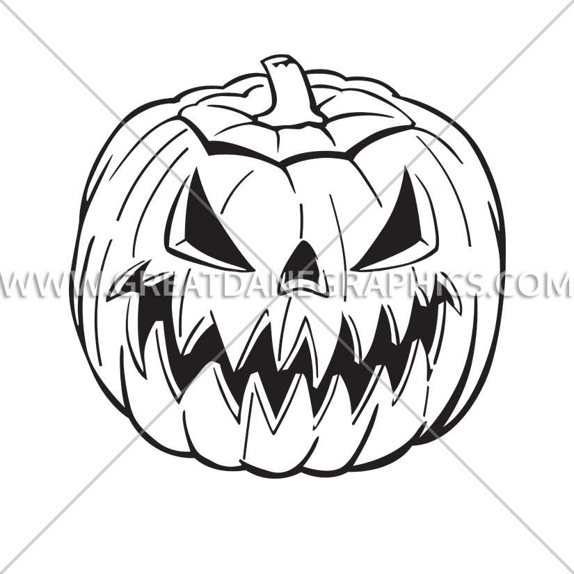 825x825 Jack O Lantern Production Ready Artwork For T Shirt Printing - Jack O Lantern Sketch