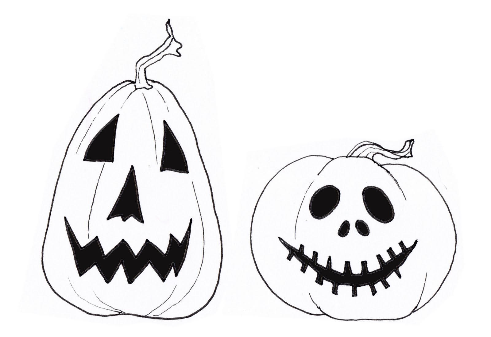 Картинки для Хэллоуина для срисовки