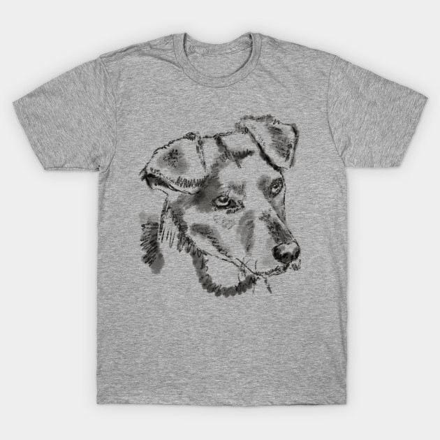 630x630 Jack Russell Terrier T Shirt Dog Lovers Art Sketch Graphic Tee - Jack Russell Terrier Sketch
