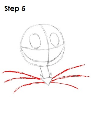300x388 How To Draw Jack Skellington - Jack Skeleton Sketch