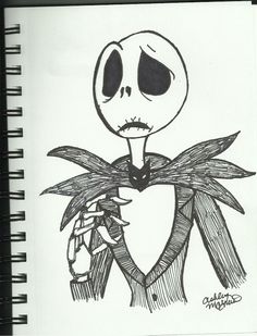 236x309 Jack Skellington Drawing Face - Jack Skeleton Sketch