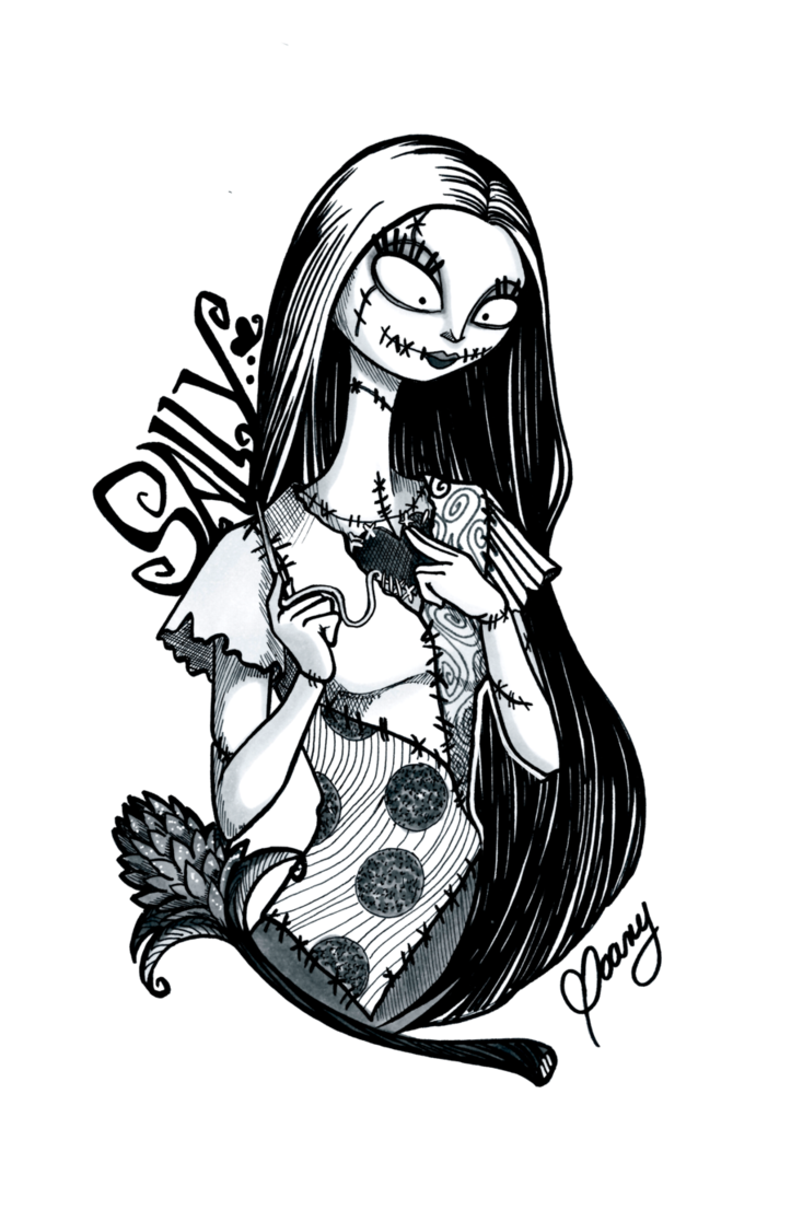 723x1106 19 Sally Drawing Huge Freebie! Download For Powerpoint - Jack Skellington And Sally Sketch