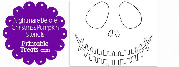 610x229 Printable Nightmare Before Christmas Pumpkin Stencils Printable - Jack Skellington Pumpkin Sketch