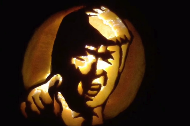 615x409 Pumpkin Carving Designs And Stencils - Jack Skellington Pumpkin Sketch