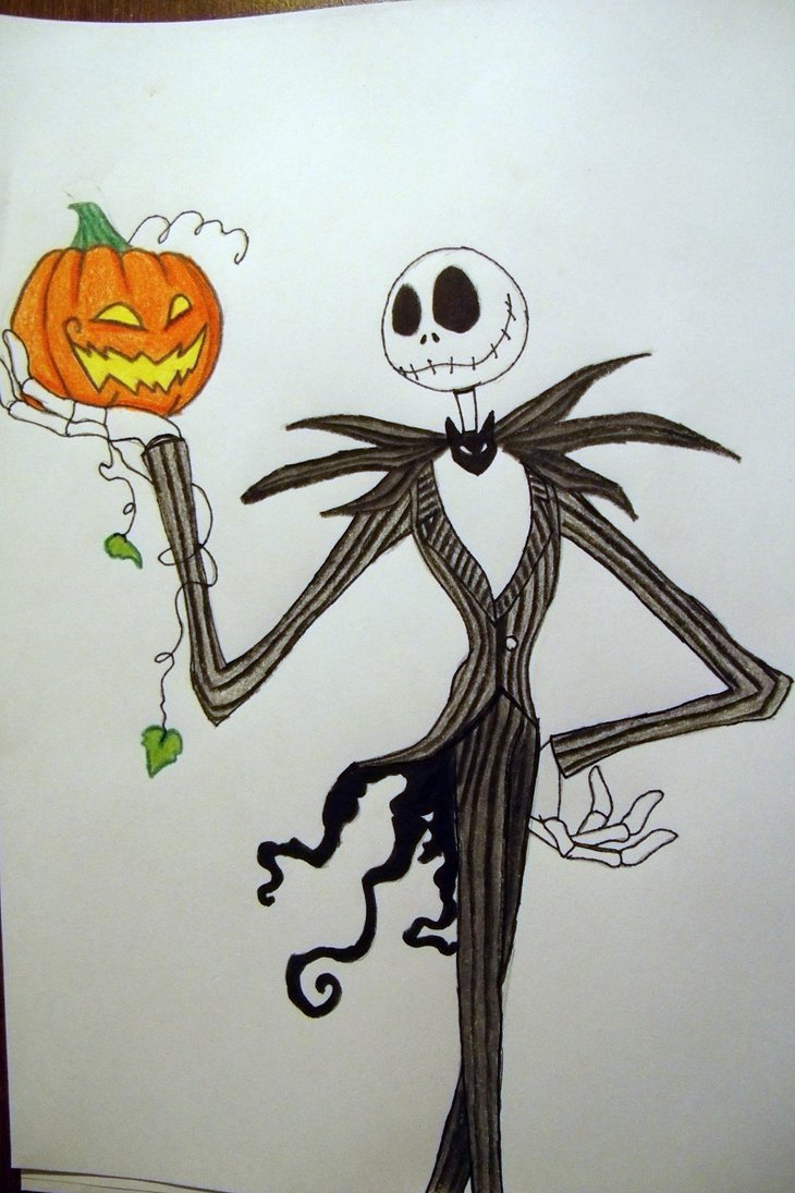 730x1095 Jack Skellington Sketch 2 By Sinisterseshoumaru - Jack Skellington Sketch