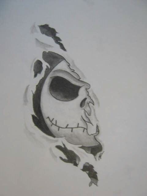 480x640 Jack Skellington Tattoo Idea Tattoo Inspiration - Jack Skellington Sketch