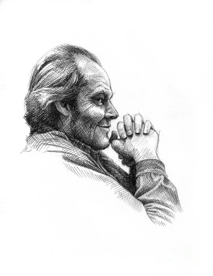 695x900 Jack Drawing By Jason Reisig - Jack Sketch