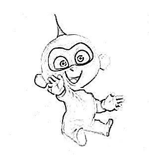 300x314 Jack Jack Cartoon Sketch - Jack Sketch