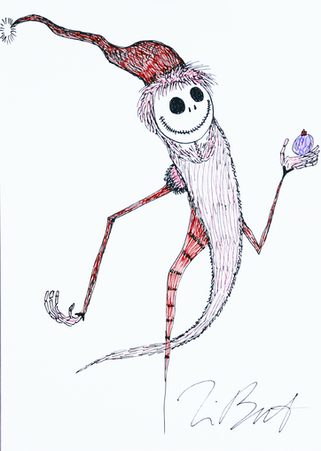362x508 Mister Jack By Tim Burton, 2012 Drawing Artsper (91888) - Jack Sketch