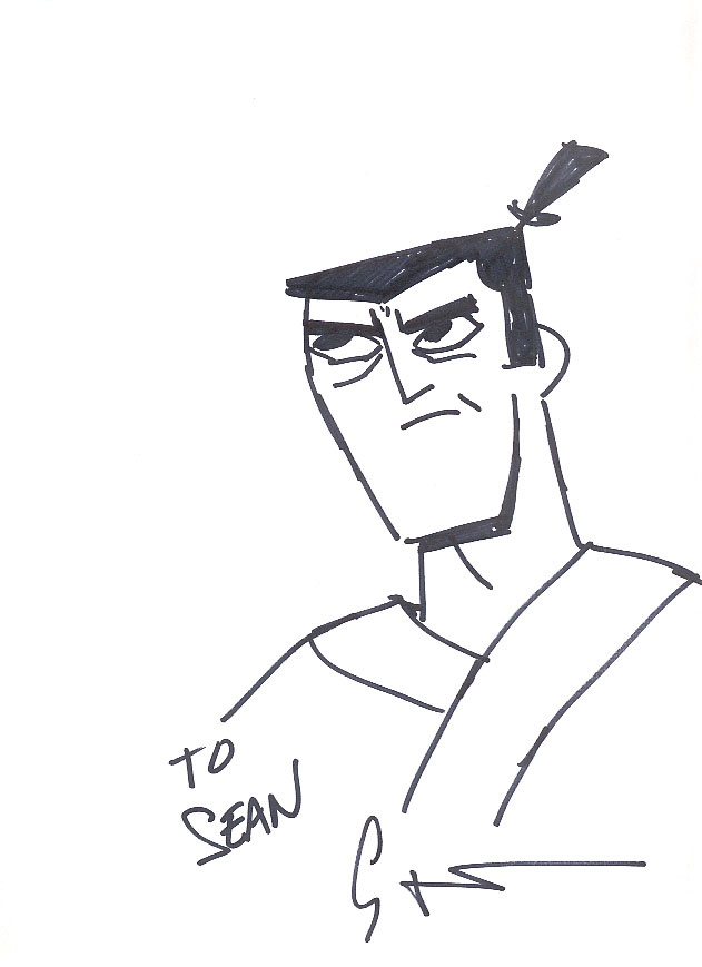 631x869 Samurai Jack Sketch By Genndy Tartakovsky Samurai Jack - Jack Sketch