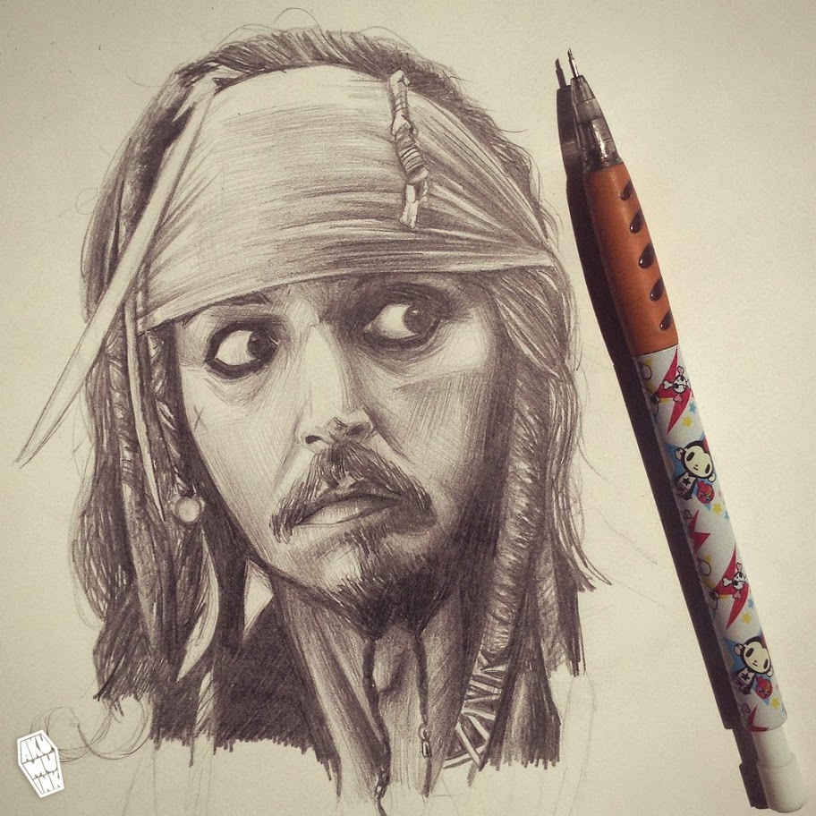 912x912 Captain Jack Sparrow Sketch - Jack Sparrow Sketch