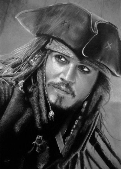 400x559 Jack Sparrow Pencil Drawing - Jack Sparrow Sketch