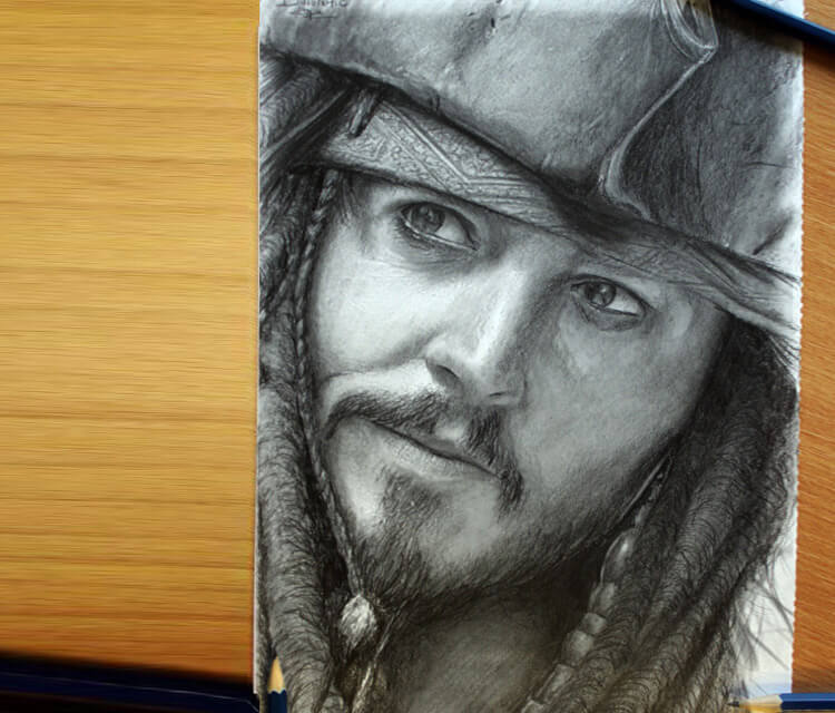 750x640 Jack Sparrow Drawing By Dino Tomic No. 678 - Jack Sparrow Sketch