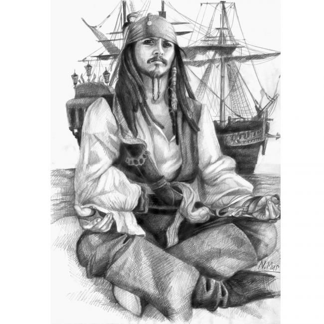 650x650 Jack Sparrow. (Natamur) - Jack Sparrow Sketch