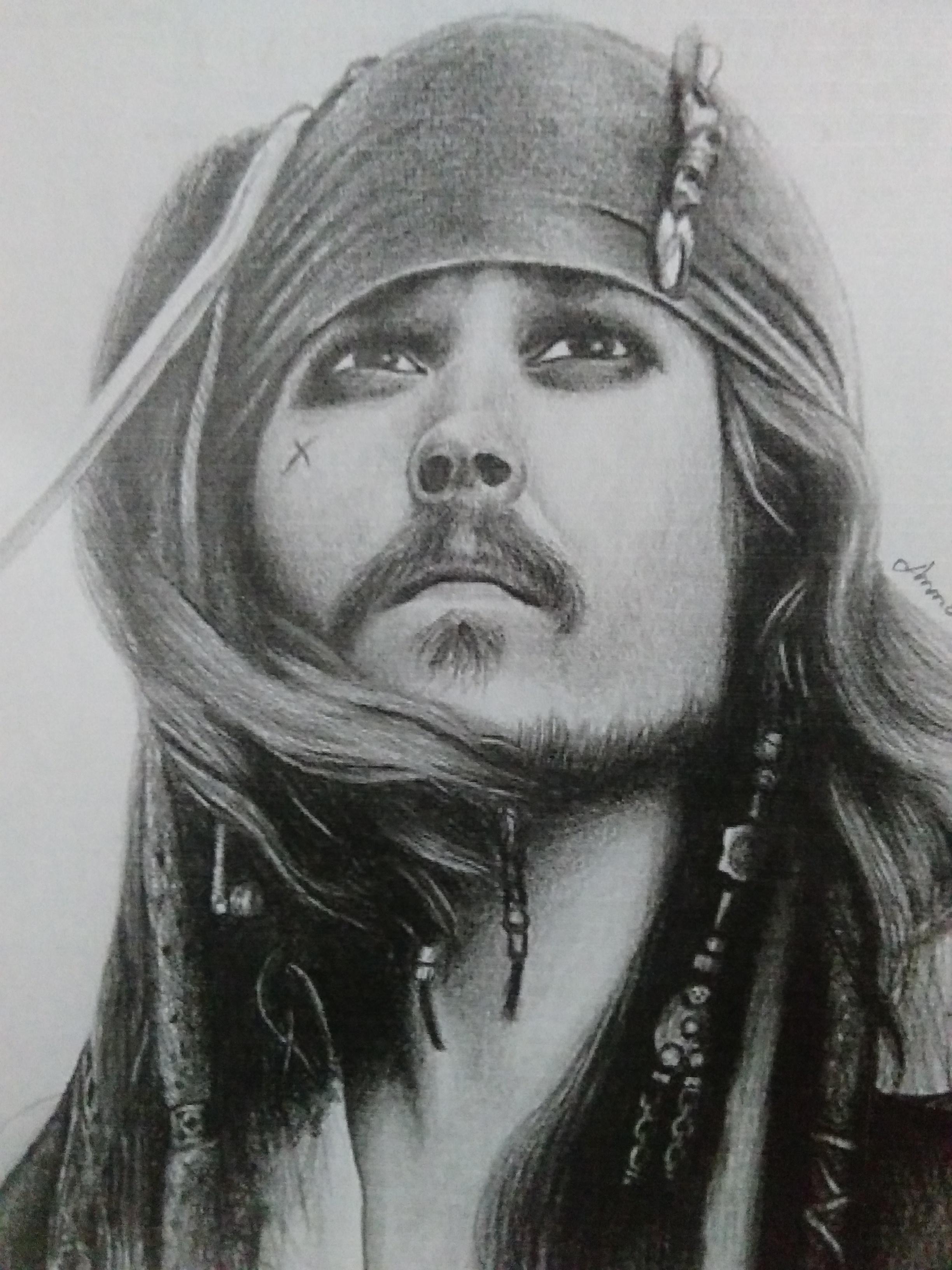 2448x3264 My Last Sketch, Jack Sparrow, 2016 Fanart - Jack Sparrow Sketch