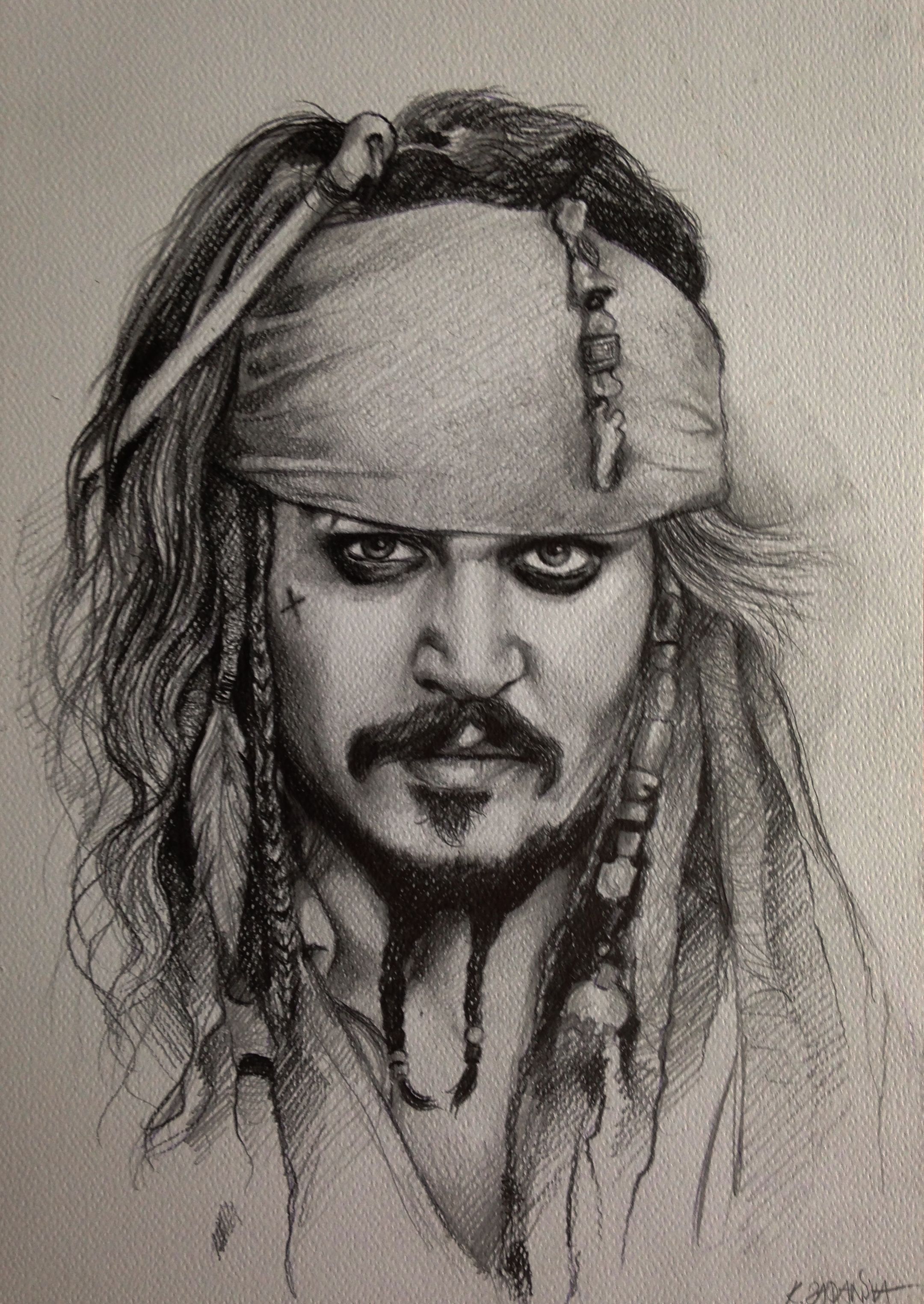 2160x3048 Pin By Athulya M Mukundan On Wonderful Art Drawings - Jack Sparrow Sketch
