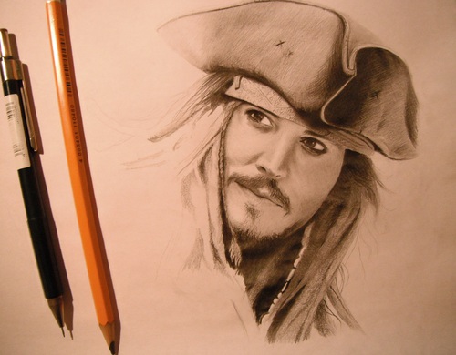 500x390 Jack Sparrow - Jack Sparrow Sketch