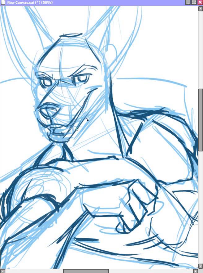 656x880 Drawing A Furry - Jackal Sketch