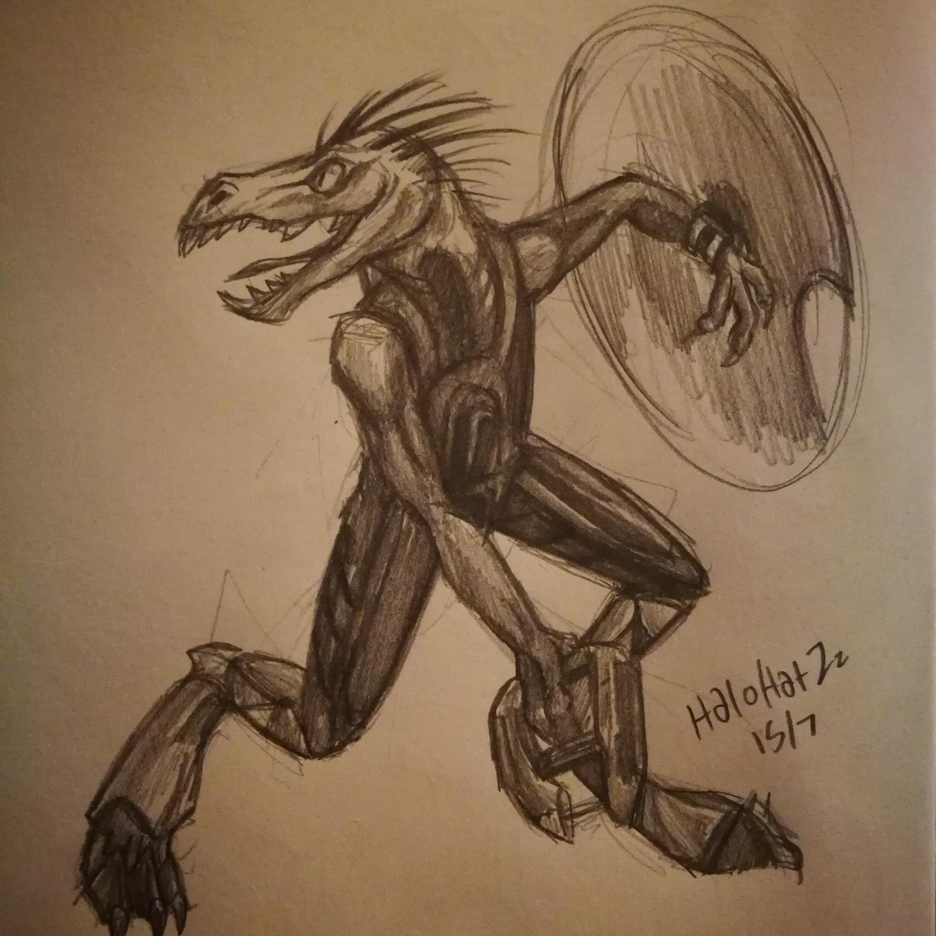 2975x2975 Jackal Sketch I Did A While Ago! Halo - Jackal Sketch