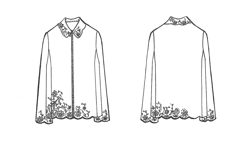 858x510 Jacket Design 24 - Jacket Flat Sketch
