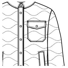 236x236 13 Best Outerwear Jacket Pocket Flat Sketches Images - Jacket Flat Sketch