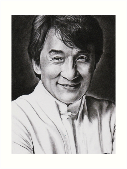 413x549 Jackie Chan Art Prints By Sophie Corrigan Redbubble - Jackie Chan Sketch