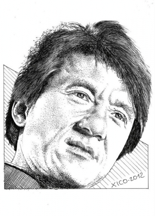 503x700 Portrait Of Jackie Chan By Fcarlos On Stars Portraits - Jackie Chan Sketch