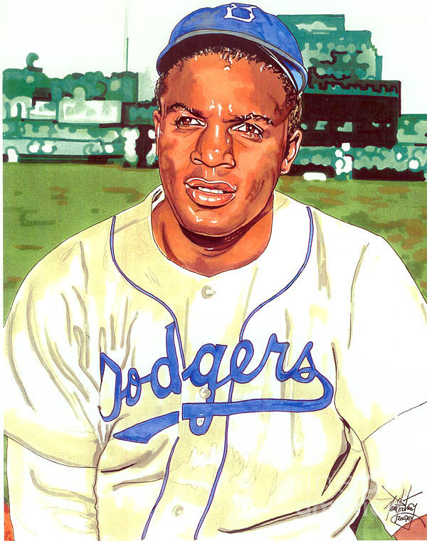 600x761 Jackie Robinson Drawings Fine Art America - Jackie Robinson Sketch