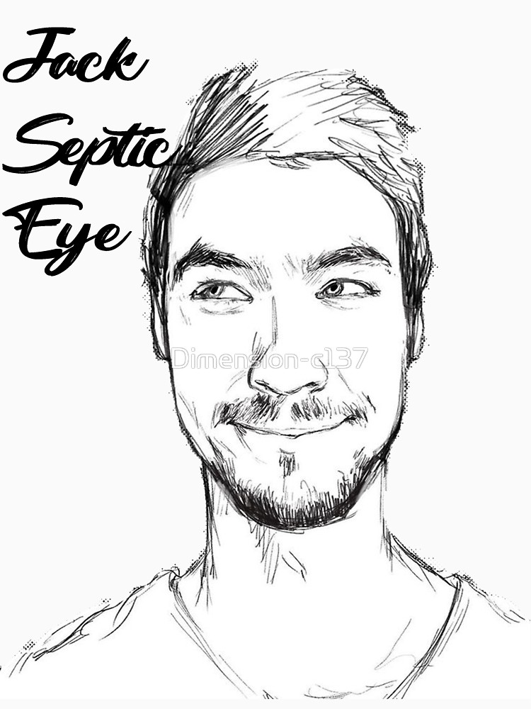 750x1000 Jacksepticeye Unisex T Shirt By Dimension C137 Redbubble - Jacksepticeye Sketch