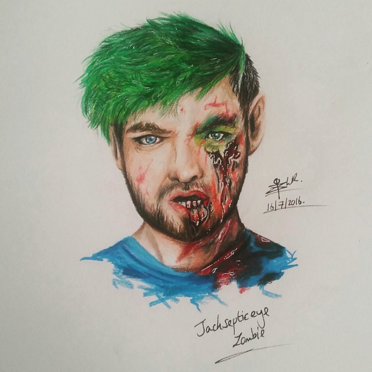1200x1200 Laura Robson On Twitter I Decided To Draw @jacksepticeye As A - Jacksepticeye Sketch