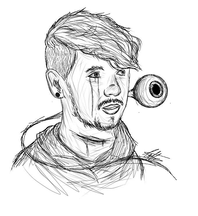 681x745 Quick Anti Jacksepticeye Amino - Jacksepticeye Sketch