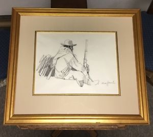 300x270 Ned Jacob Original Charcoal Sketch Ebay - Jacob Sketch