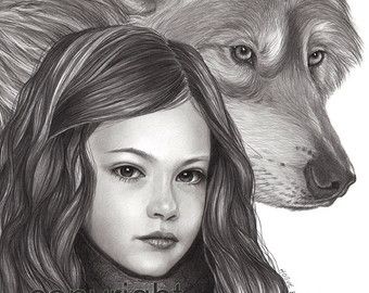 340x270 Renesmee And Jacob In Werewolf Form. What A Great Drawing - Jacob Sketch