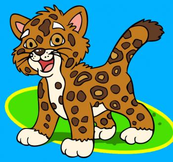 350x328 How To Draw How To Draw Baby Jaguar From Go Diego - Jaguar Animal Sketch