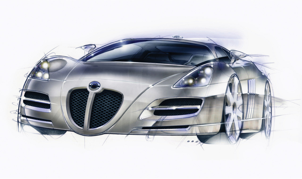 1024x607 Jaguar Planning Mid Engine Supercar - Jaguar Car Sketch